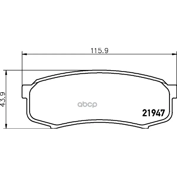 Колодки Тормозные Дисковые, Комплект Hella 8db355016831 HELLA арт. 8DB355016831