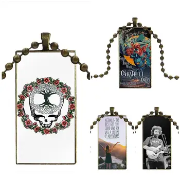 

Glass Pendant Galaxy Pendant Necklace Women Bronze Plated Necklaces Jewelry For Women Jewellery Grateful Dead