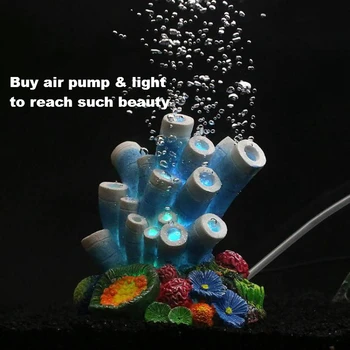 

11 Pcs Aquarium Fish Tank Ornament: 10 Pcs Plastic Water Plants & 1 Pcs Coral Starfish Resin Crafts