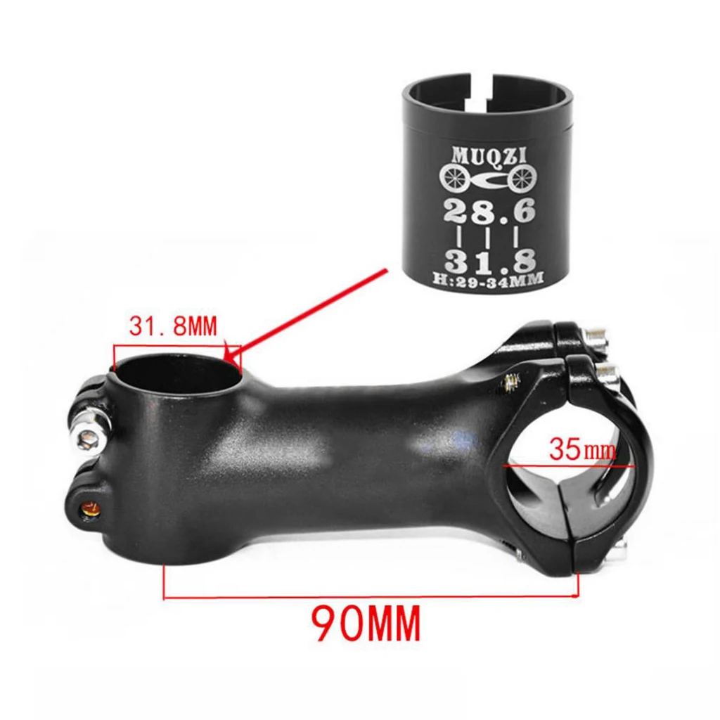 Set of 2 Pieces Bicycle Alloy Stem Fork Shim Fork Steerer Tube Adapter 28.6mm to 31.8mm Bicycle Parts Accessories
