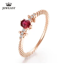 ENZO Natural ruby 18K Pure Gold 2020 New Hot Selling Top Ring Women Heart Shape Ring For Ladies Woman Genuine Jewelry Fine Jewelry ENZO Natural ruby 18K Pure Gold 2020 New Hot Selling Top Ring Women Heart Shape Ring For Ladies Woman Genuine Jewelry Fine Jewelry