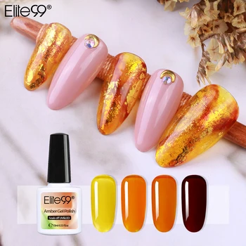 

Elite99 10ml Amber Gel Nail Polish UV LED Nail Varnish For Manicure Gel Lacquer Semi Permanent Gel Paint DIY Nail Art Design