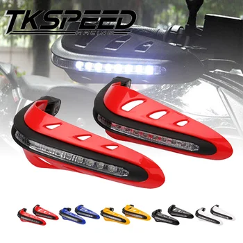 

Universal Handlebar Hand Protector w/LED Daytime Running Light High Quality Plastic Motorcycle Hand Guards