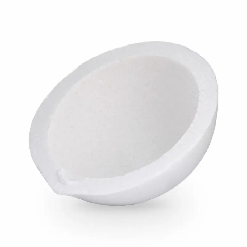 100g-5000g High Temperature Quartz Silica Melting Crucible Dish Bowl Pot Casting golden Silver Metal Jewelry casting container
