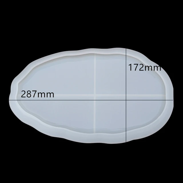Mixture Tea Fruit Resine Tray Mold Rolling Plateau Coaster Onderzetters Posavasos Silicone Molds For Epoxy Resin Art Craft Oval Tray