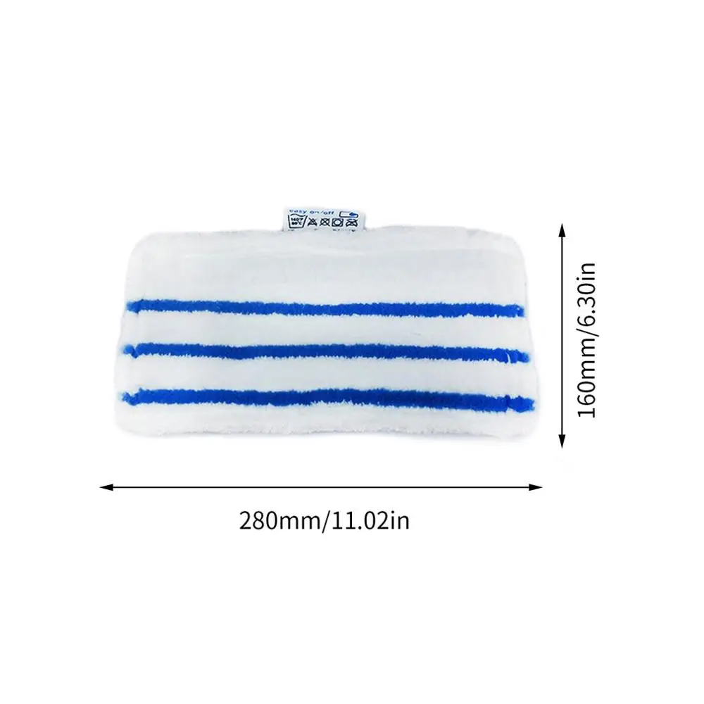 Smooth Microfiber Mop Pads for Black & Decker Steam Mop FSM1610 FSM1630 Washable and Reusable Replacement Mopping Cloth