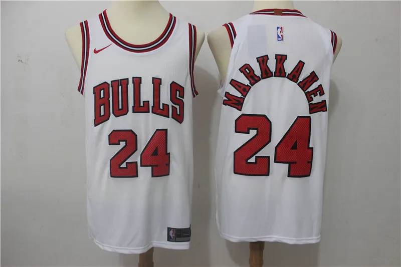 AS PICTURE Баскетбольные Майки Chicago Zach LaVine LORI Markkanen для мужчин, красные, белые, черные, camiseta maillot BHR01 - Цвет: AS PICTURE