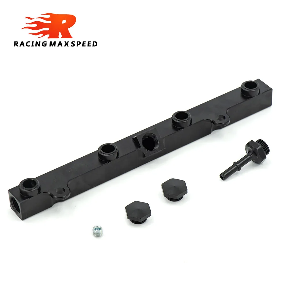 K SERIES BLACK FUEL RAIL SUIT FOR H0NDA K20 K24 RSX CIV1C SI, INTEGRA, EP3 FR-05-BK
