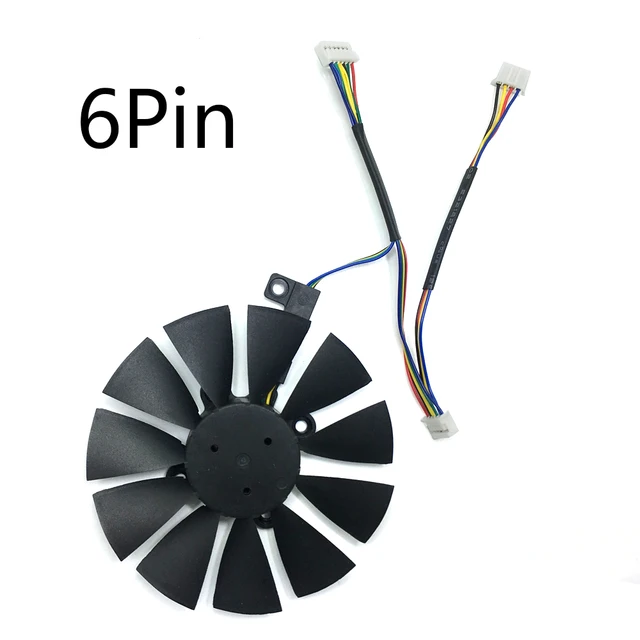 New 87mm T129215SU gpu cooling ram cooler FAN For ASUS GTX1080Ti 1060 1070 GTX980Ti R9 390X Graphics Card Fans  PC cooling fan 6pin