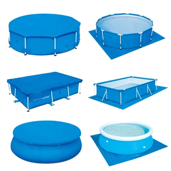 

Swimming Pool Cover Cloth Cloth Bracket Pool Cover Swimming Pool Dust Cover Cloth Foldable UV-resistant Tarpaulin RT99