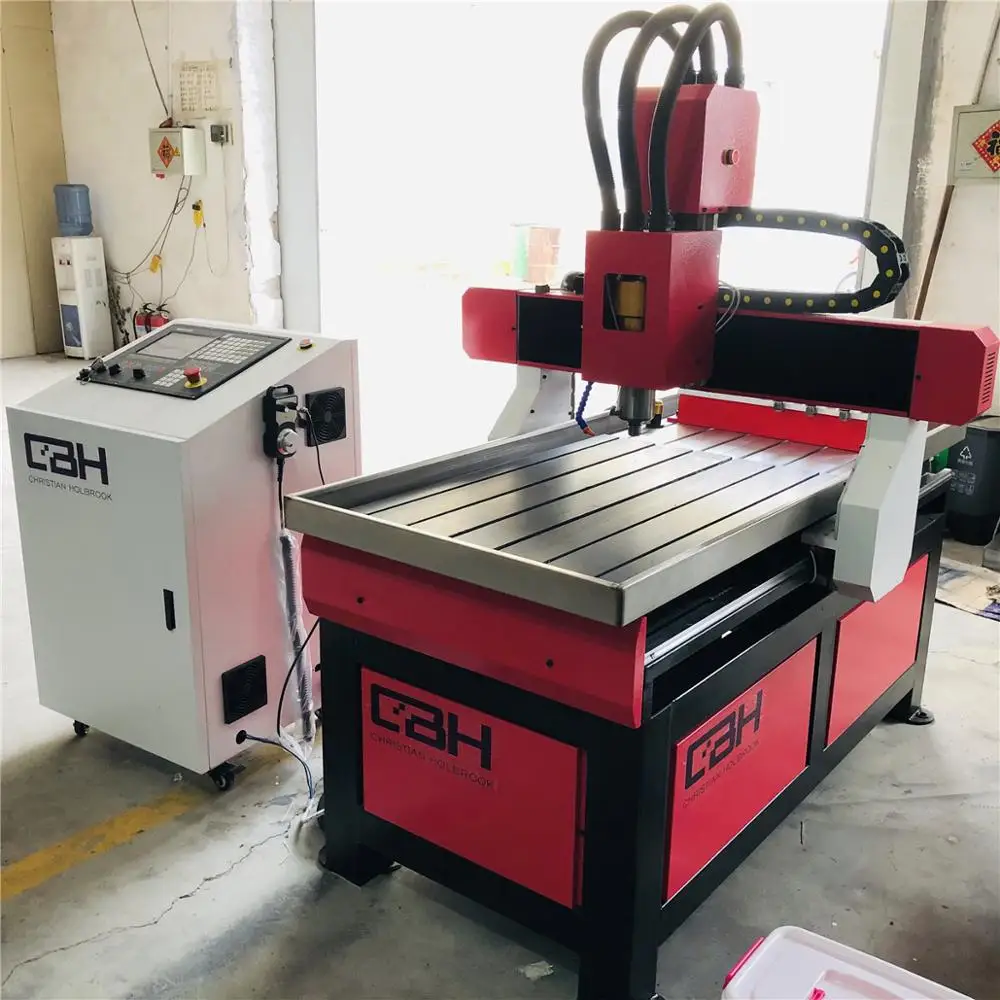 ROBOTEC-CNC 6090 4 축 우드 라우터 3Kw 2.2Kw USB 포트 금속 조각 밀링 머신, 알루미늄 조각 도구 체인저