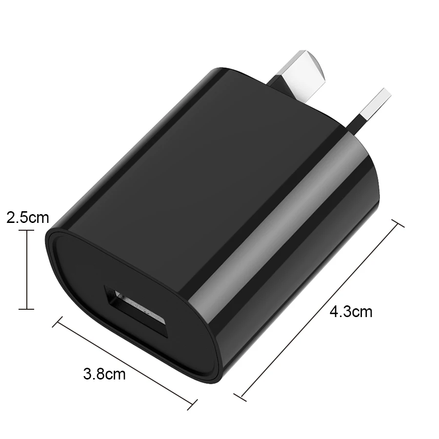 Сертифицированный одинарный USB порт SAA RCM адаптер питания с вилкой Стандарта