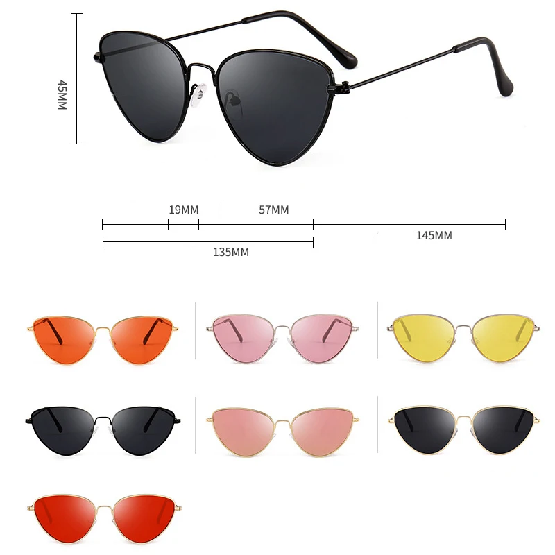 purple sunglasses 2021 New Popular  Cat Eye  Sexy Retro Lady Red Black  Female Lady Sunglasses Retro Glasses Exquisite Frame Gafas De Sol fashion sunglasses