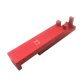 

Woodworking Scribe T2 T-type Ruler Hole Scribing Gauge Aluminum Crossed Feet woodworking crossed-out tool Measuring Tool