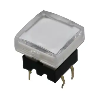 

1Pcs TS26-2 Square 15mm Transparent Cover With Led Light Momentary Push Button Switch