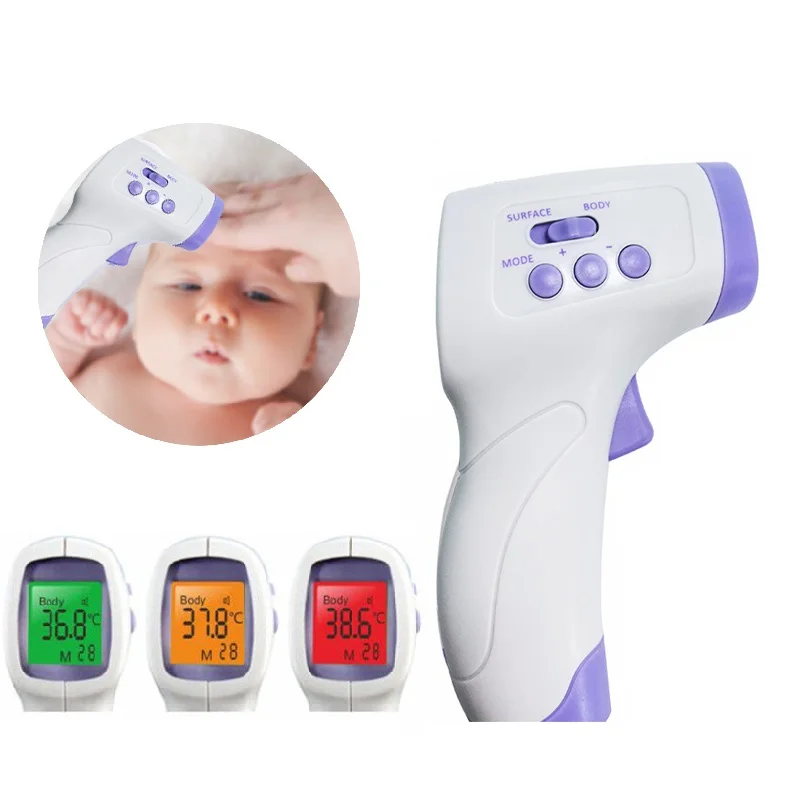 

LCD Handheld Non-contact Infrared IR Digital Thermometer Forehead Thermometer for Body Temperature Termometro Measurement