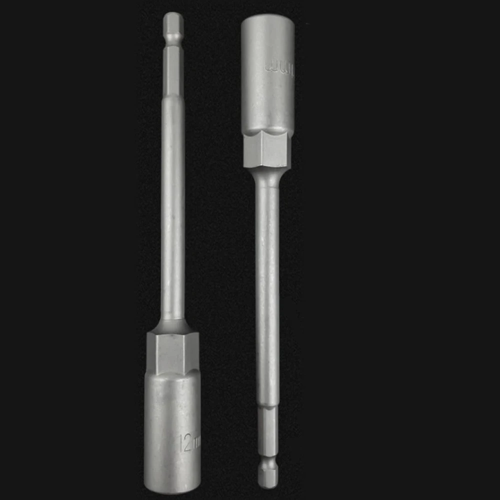 1Pc 5.5-19mm Lengthen Electric Drill Socket Head Bolt Nut Driver Bit Impact Drill Bits Adapter Socket Wrench Extension Bar 150mm 2