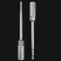 1Pc 5.5-19mm Lengthen Electric Drill Socket Head Bolt Nut Driver Bit Impact Drill Bits Adapter Socket Wrench Extension Bar 150mm 2