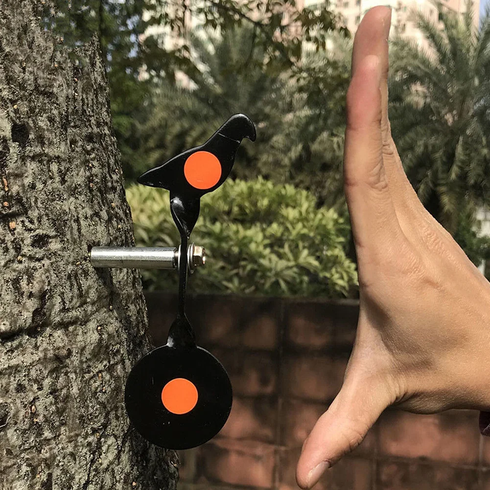 Птица в форме стрельбы мишень Spinner портативный игровой Plinking практика тонкий металл упрощенная сторона встраивания обучение винт тип
