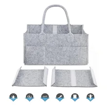 Сумка для беременных, сумка для хранения из войлочной ткани, складная детская Пеленка, пеленальный столик, органайзер, корзина для хранения игрушек, автомобильный органайзер для путешествий