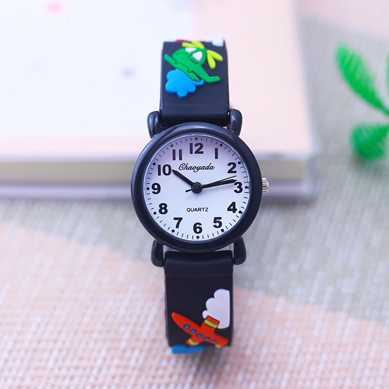 new fashion children cartoon plane watches little kids boys girls toy watches for gifts students for school watches waterproof panars new arrival children watch digital kids watches boys 30m waterproof student wrist watches for girls boys gifts 99269