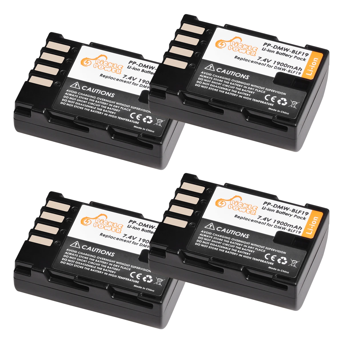 

Pickle Power 1900mAh DMW-BLF19 DMW BLF19 BLF19E DMW-BLF19PP Battery for Panasonic Lumix GH3 GH4 GH5 G9