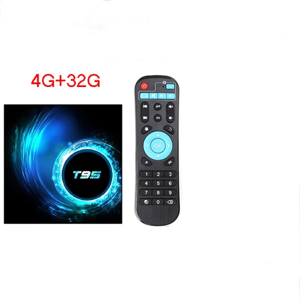 T95 H616 Android 10 Smart tv BOX Allwinner медиаплеер Wifi беспроводной 4G 64G Google Store Поддержка 3D Moive 6K HD видео ТВ плеер - Цвет: 4G 32G
