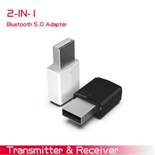 USB Bluetooth Audio Transmitter Adapter for PC,TV,Car Portable 2in1 Bluetooth 5.0 Transmitter Reciever For Speaker Headphone bluetooth dongle transmitter 3 5mm audio adapter transmitter for tv speaker usb bluetooth adapter for car stereo bluetooth dong