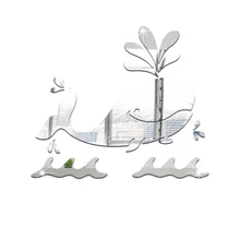 Funlife креативный мультяшный детский трехмерный настенный стикер КИТ зеркальный стикер съемный MS361258