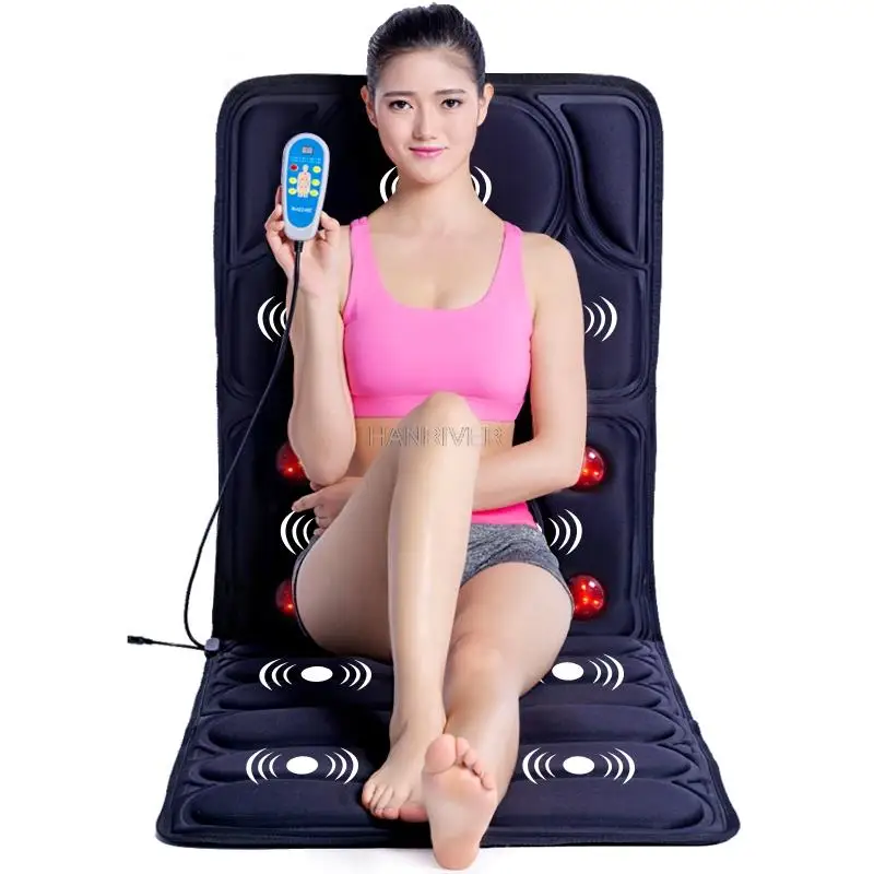 

Vibration heating Massage Cushion cervical neck massage Acupressure cushion Far Infrared mattress massage mat 110-240V