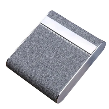 

Cigarette Box Tobacco Big Capacity Business Case Holder Box Storage Container Stainless Steel Card Smoking Metal Wallet 826