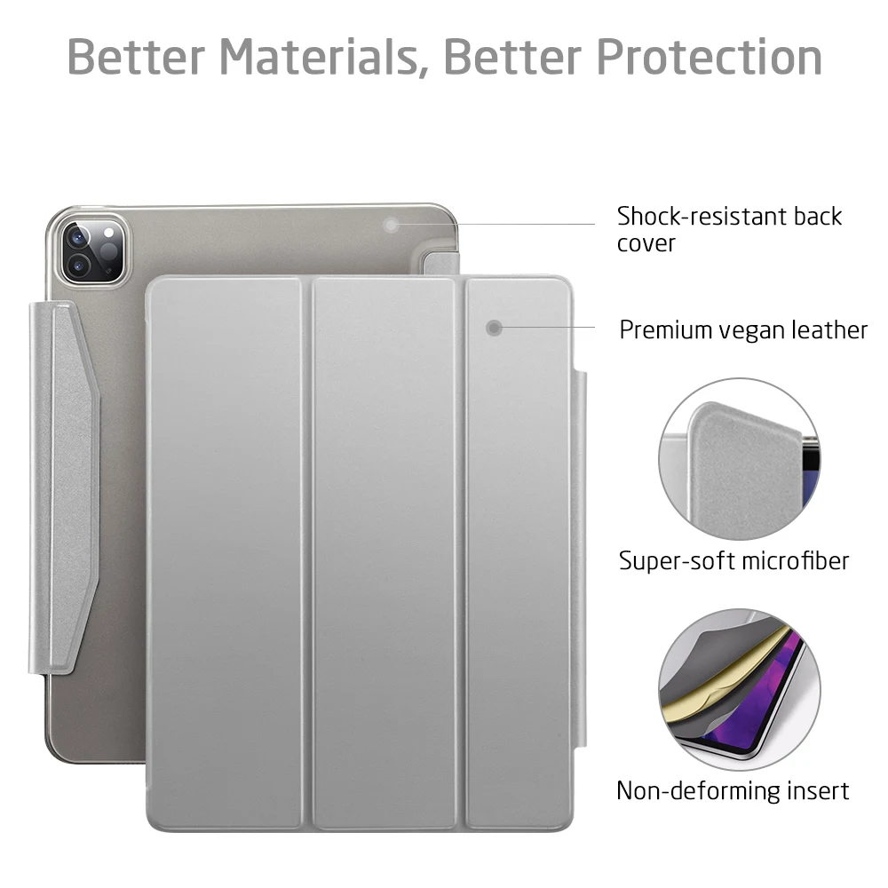 ESR for iPad Pro 12.9 for iPad Air 4 5 Case Pro 11 Mini 6 Case 9 8 7 Back Cover 12 9 for ipad case tablet case