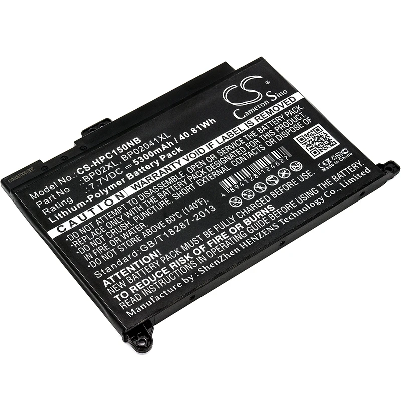 

Аккумулятор cameron sino для HP Pavilion 15-AU010WM PC 15 Touch 849569-421 BP02041XL BP02XL HSTNN-UB7B
