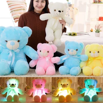 

LED Bear Plush Toy Stuffed Animal Light up Glowing Toy for Kids Adult DNJ998