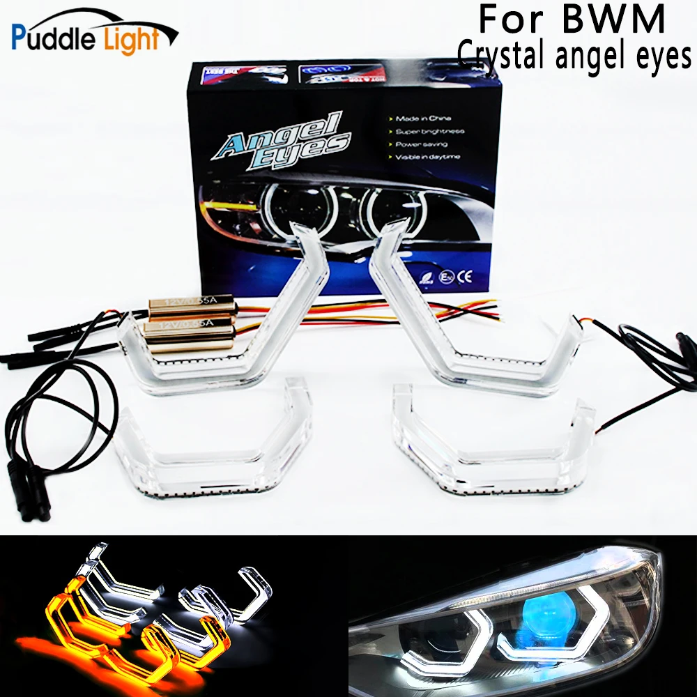 

LED Angel Eyes Halo Rings Car Light Running Lamp DRL For 2 3 4 5 Series BMW F30 F31 F34 F10 F13 F18 F22 M2 M3 M4 M5 E90 E81 E82