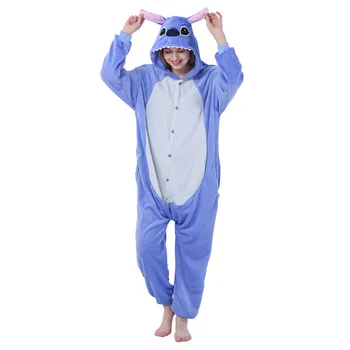 

Winter Flannel Pyjamas Women Kigurumi Unicorn Onesies Cute Cartoon Animal Stitch Unicornio Pajamas Sets Nightwear Sleepwear
