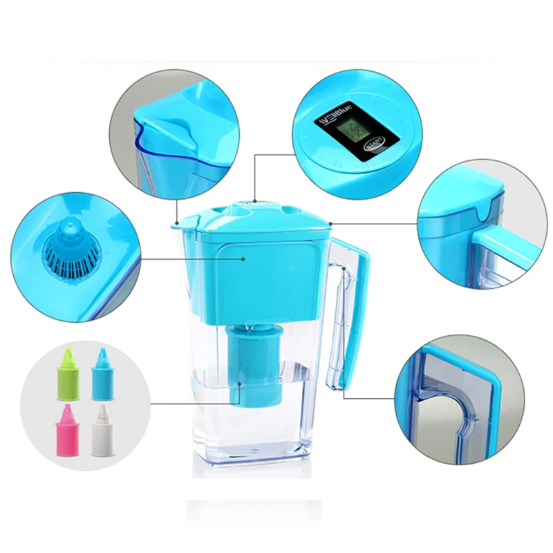 2.5л Brita Sytle ежедневное использование без BPA очиститель минеральной воды Щелочной