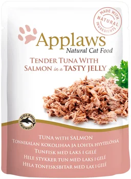 

APPLAWS APPLAWS for adult cats with tuna and salmon slices in jelly 70g