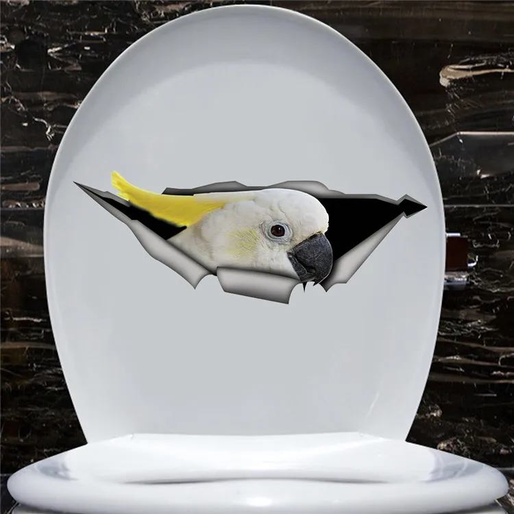 

Lovely best-selling 3D Wall Sticker Bathroom Toilet Kids Room Decoration Wall Decals Sticker Refrigerator Waterproof Poster