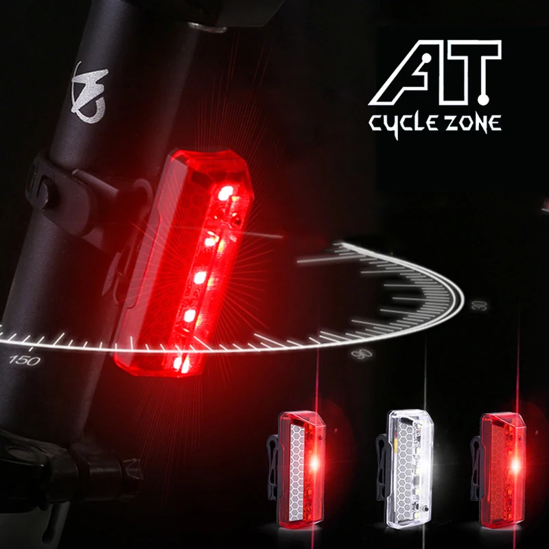 

CYCLE ZONE Bike Light 70 Lumens LED Rear USB Rechargeable Cycling Light Safety Waterproof Taillight Bike Accessories