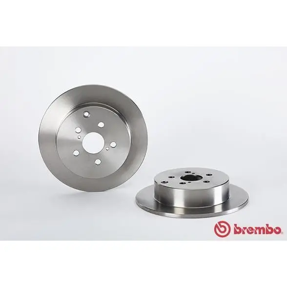 Диск тормозной задний Toyota Avensis 1.6 2.4/2.0D 03 BREMBO 08.A|Тормозной цилиндр| |