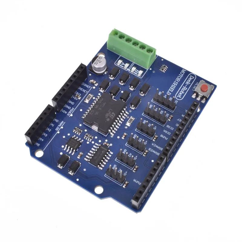 Модуль драйвера двигателя постоянного тока для Arduino uno L298N L298P R3 экран 5 в 12 В 2 а