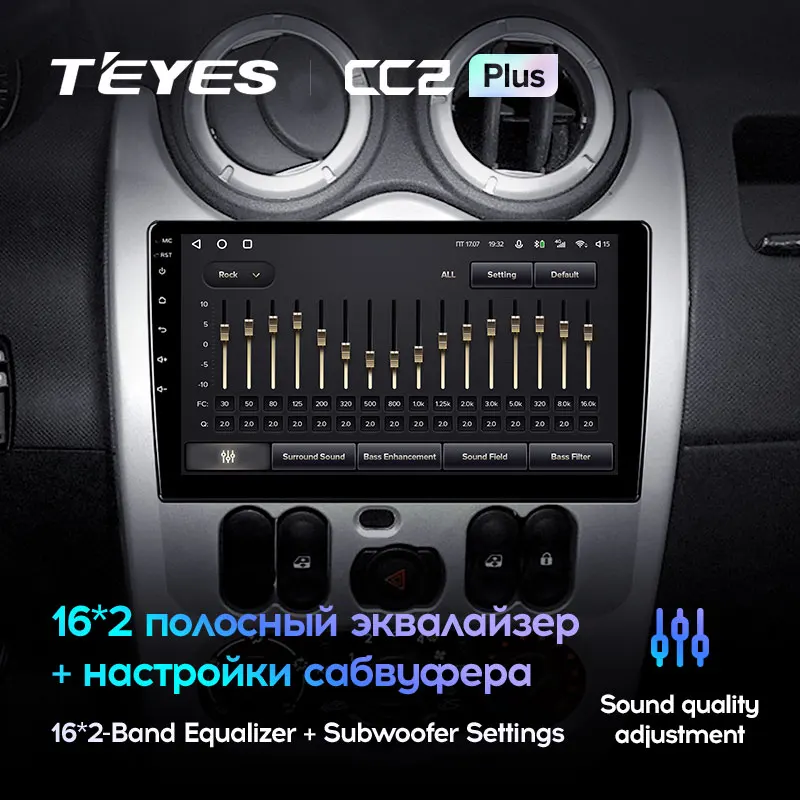 TEYES CC2L и CC2 Plus Штатная магнитола For Рено Логан рестайлинг Лада Ларгус R90 Дачия