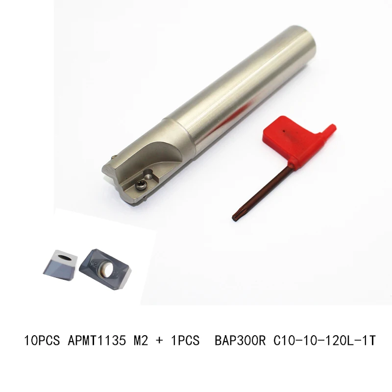 10 шт. APMT1135 M2 + 1 BAP300R C10 120L 1T мм фреза для apmt 1135 мельница вставки высокого качества |