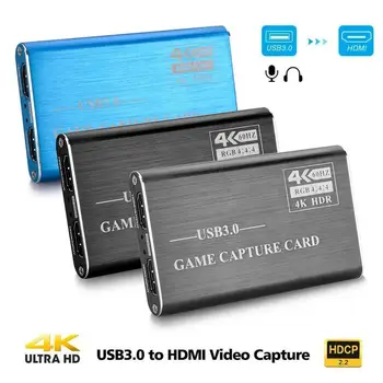 

4K HDMI Video Capture Card HD 1080P Game Live Capture Card USB 3.0 Streaming Broadcast Local Loop Out Grabber for Windows Linux