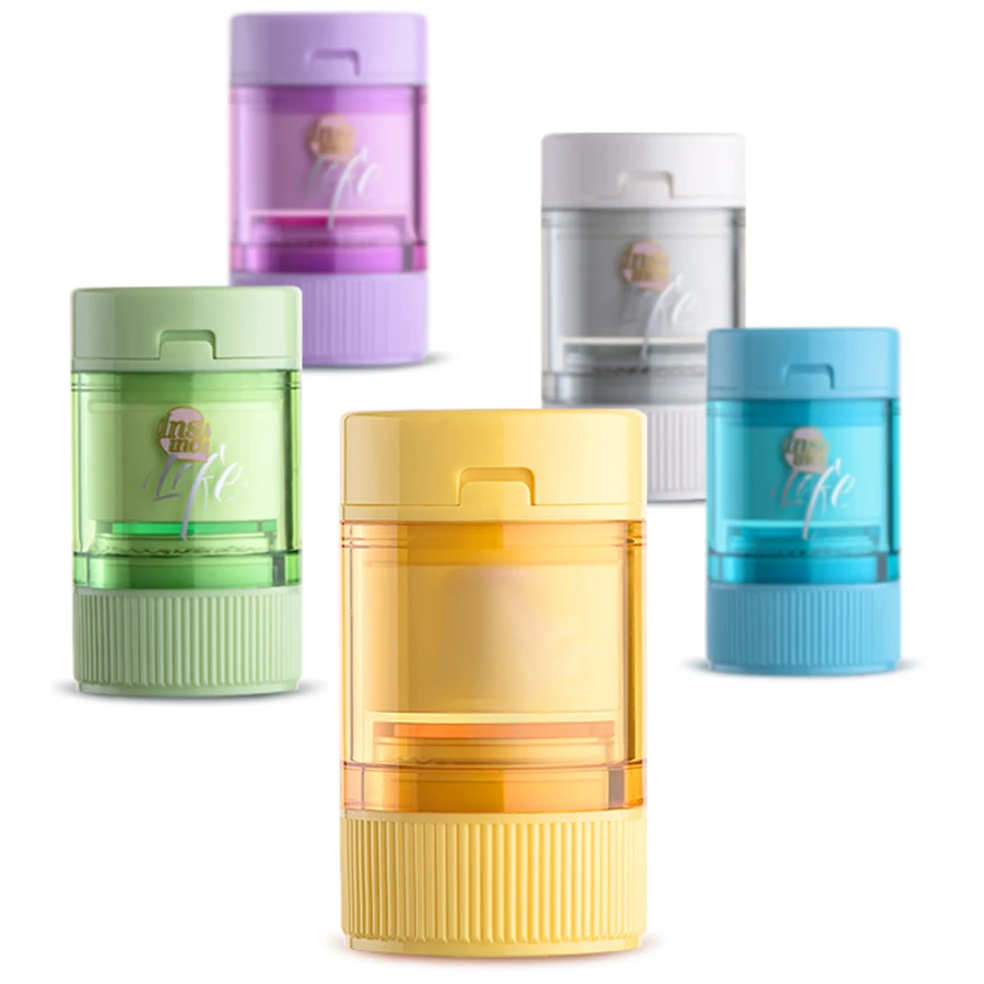 Medicina Divisor Portátil Mini Quatro Treasure Box Multi-função de Corte Caixa De Pílula Medicina Divisores Pílula Casos Crianças Saúde
