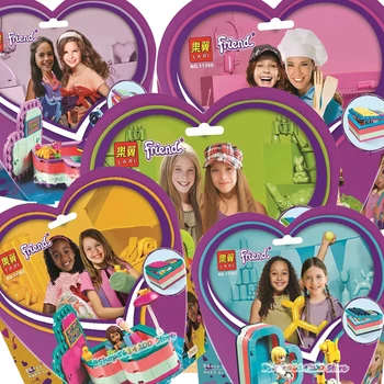 

Girls Good Friend Series Building Blocks Summer Treasure Box Compatible 41384 41385 41386 41387 41388 Girl Gift 5Pcs / Set