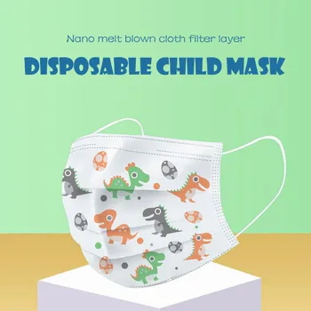 

10pc Kids Children's Respirator Scarf Mascarilla Mask For Face Маски Mascherine Disposable Respirator Disposable Mouth Mask