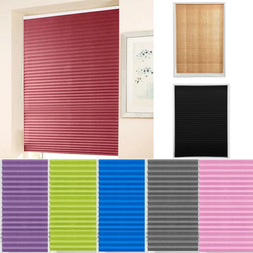 Self-Adhesive Pleated Blinds Blinds Curtains Living Room Half Blackout Window Curtains For Bathroom Balcony Shades Self-Adhesive Pleated Blinds Blinds Curtains Living Room Half Blackout Window Curtains For Bathroom Balcony Shades