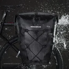 ROCKBROS 18L 27L водонепроницаемые сумки для велосипедов Портативный MTB дорожный велосипед дорожный задний стеллаж рюкзак на плечо аксессуары для велоспорта